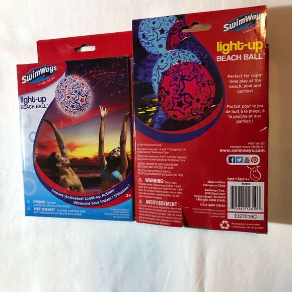 SwimWays light up beach balls - Picture 4 of 4